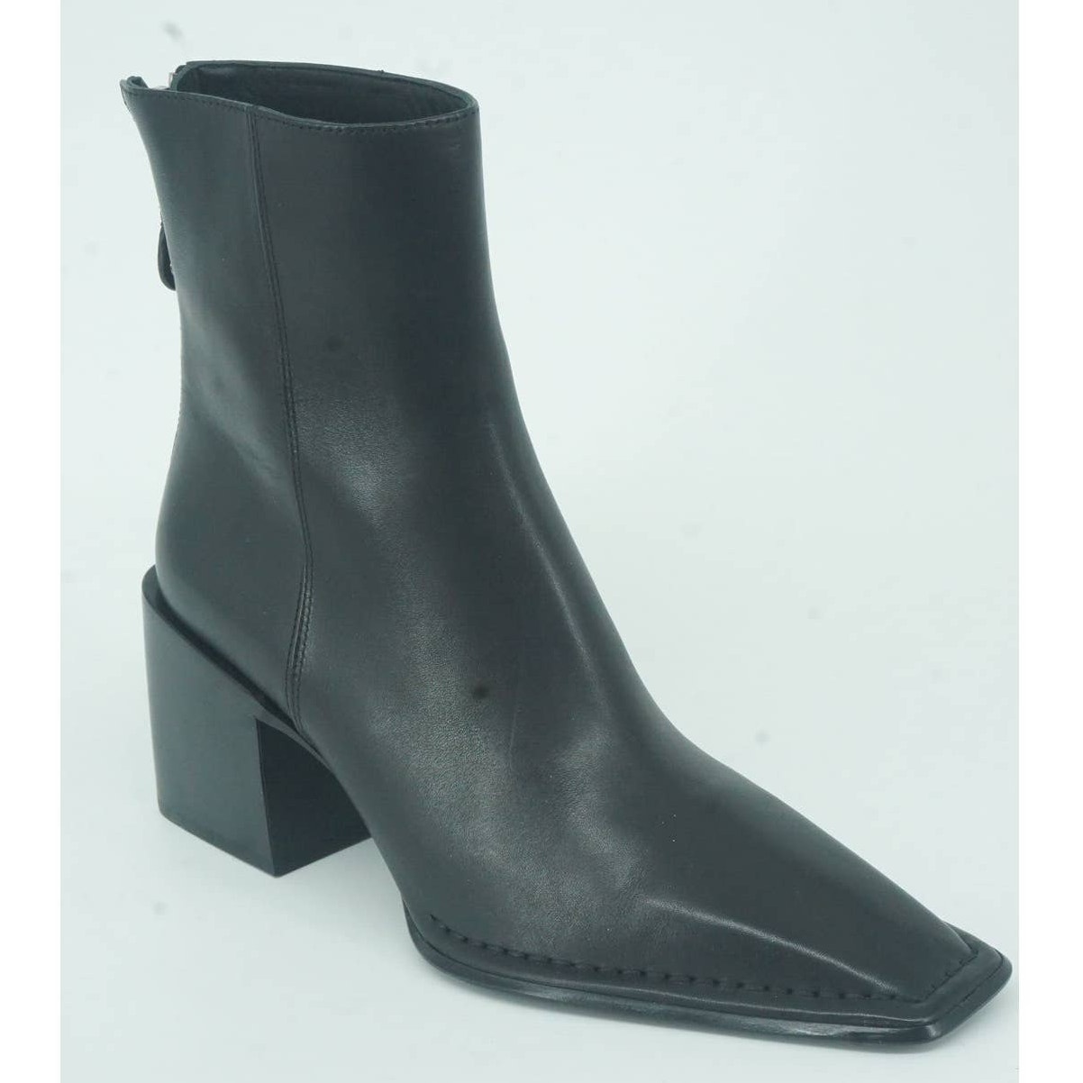 Alexander Wang Parker Square Toe High Block Heel Ankle Booties Sz 38.5 New $750